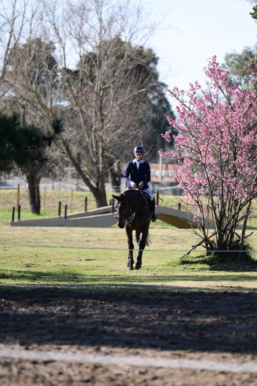Jinete de Salim Horses Sport entrenando en campo
